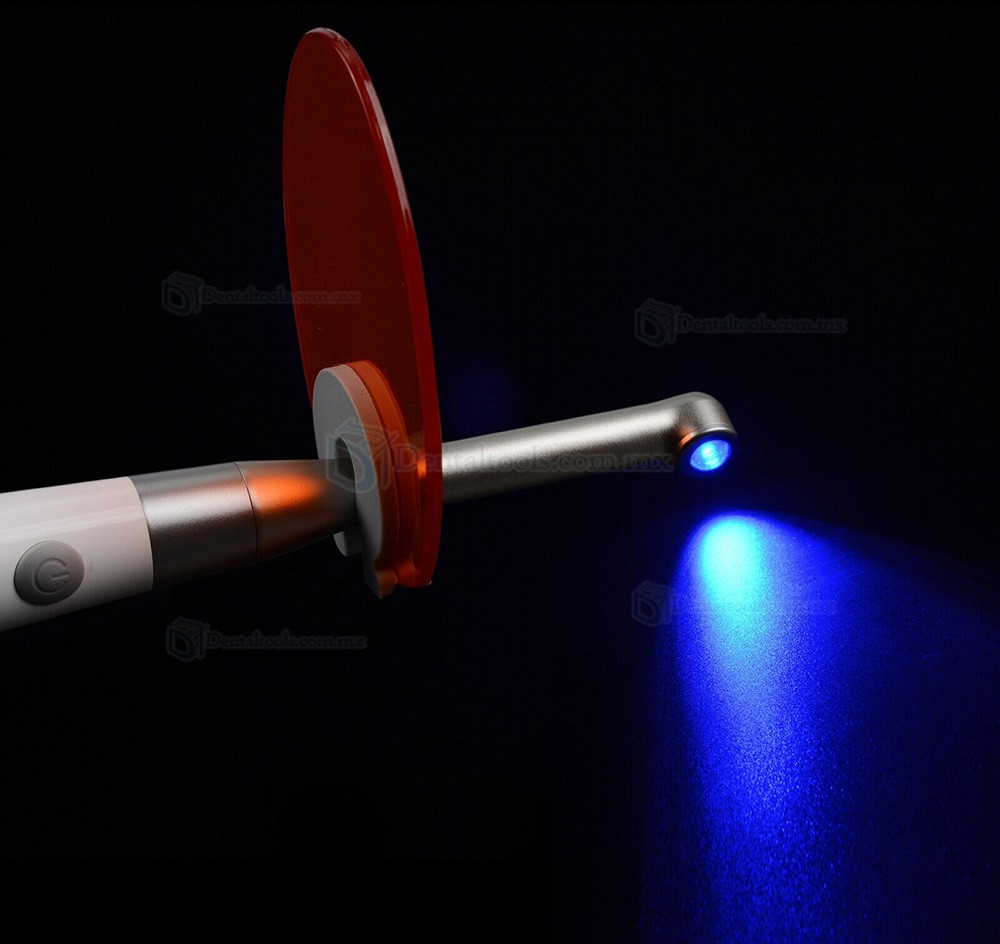 L&aacute;mpara de fotocurado LED inal&aacute;mbrica de 1400mW/cm&sup2; con cabezal met&aacute;lico